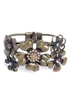 Paparazzi Bursting Bouquet Brass Bracelet